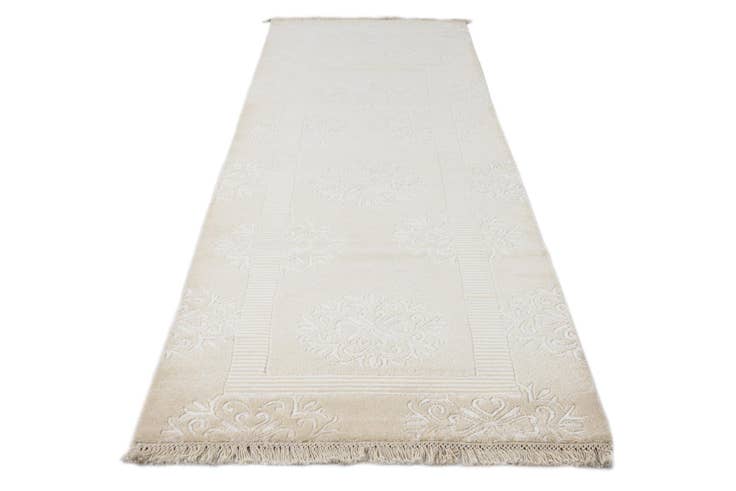Detailansicht von 85cm x 315cm Handgeknüpft Darya Wolle Läufer Teppich