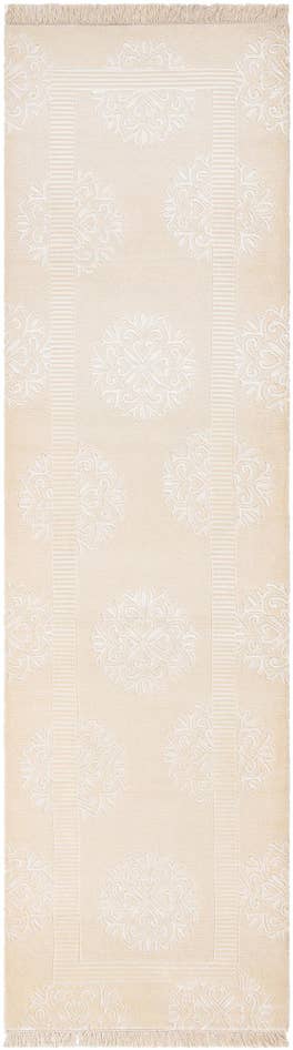Detailansicht von 85cm x 315cm Handgeknüpft Darya Wolle Läufer Teppich
