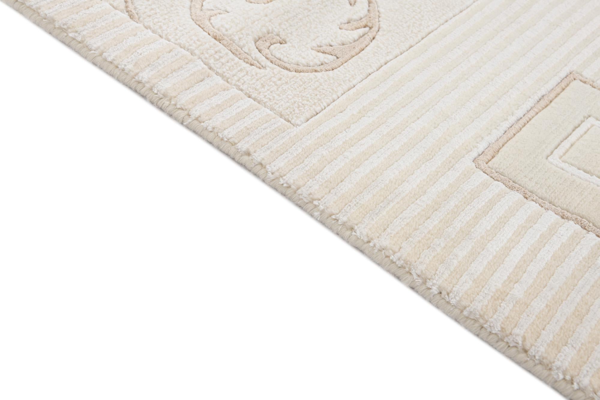 2' 9 x 8' 6 Hand Knotted Darya Wool Runner Rug