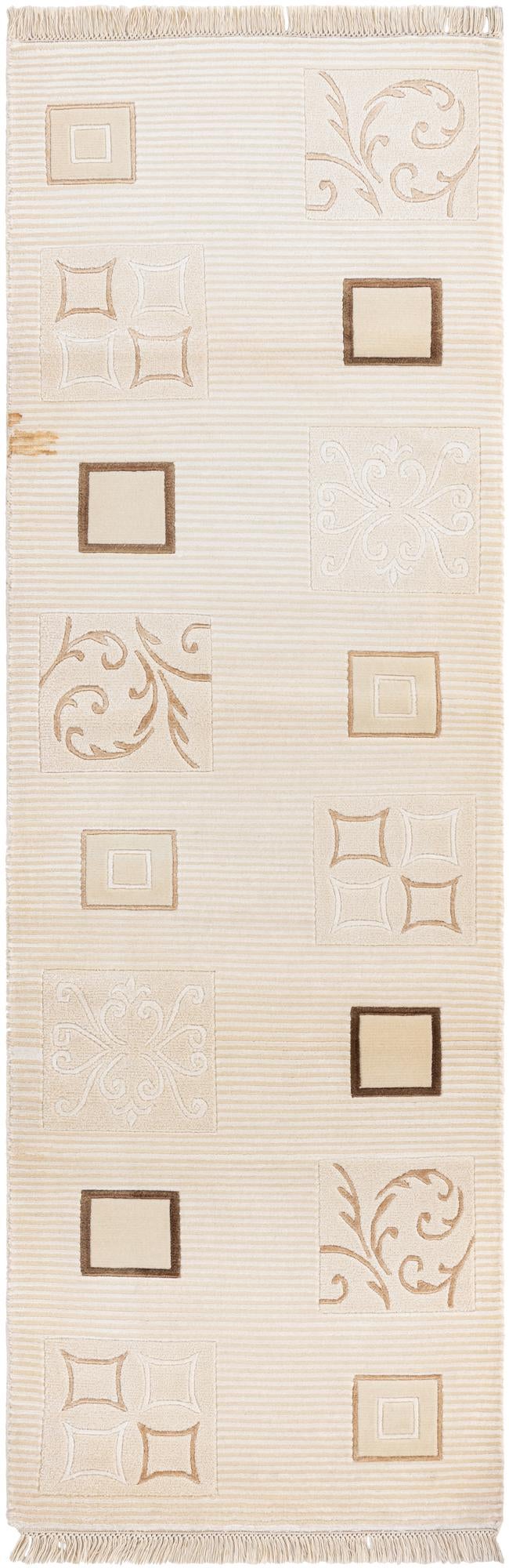 2' 9 x 8' 6 Hand Knotted Darya Wool Runner Rug