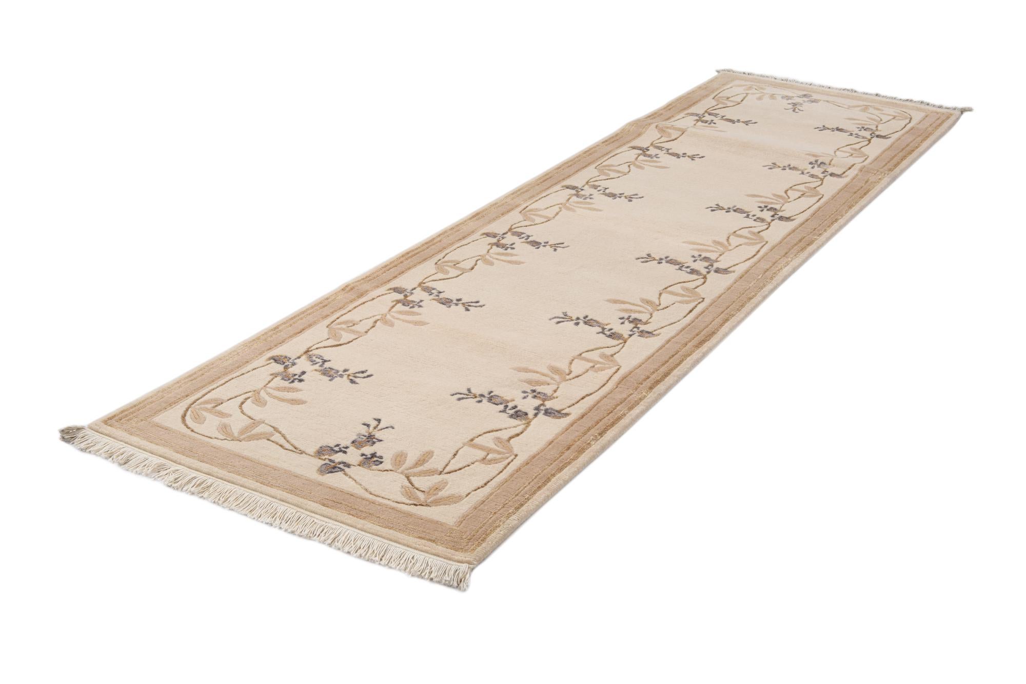 2' 7 x 9' 8 Hand Knotted Darya Wool Runner Rug