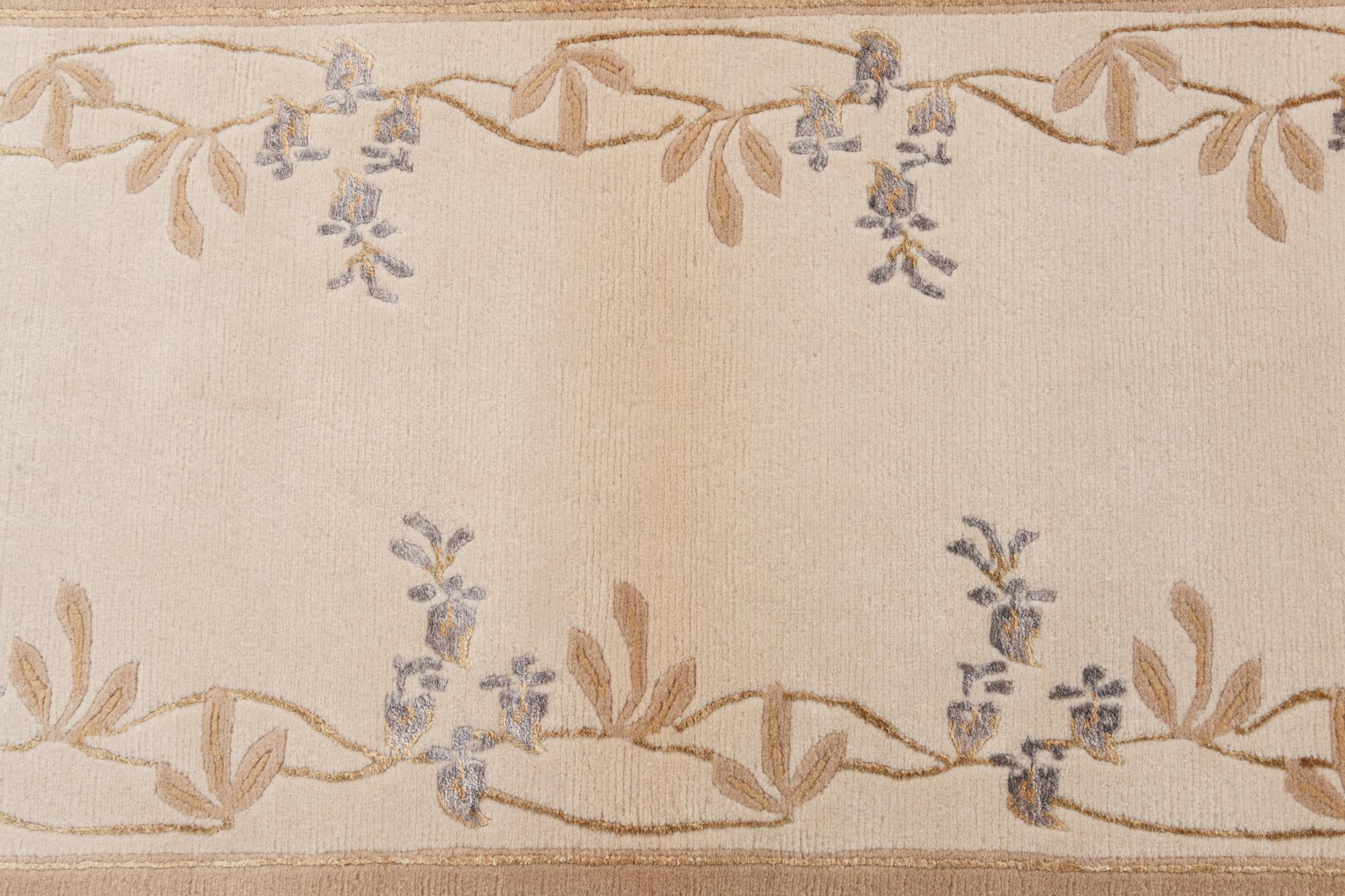 2' 7 x 9' 8 Hand Knotted Darya Wool Runner Rug