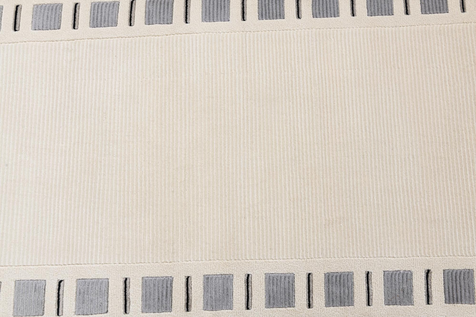 2' 8 x 9' 8 Hand Knotted Darya Wool Runner Rug