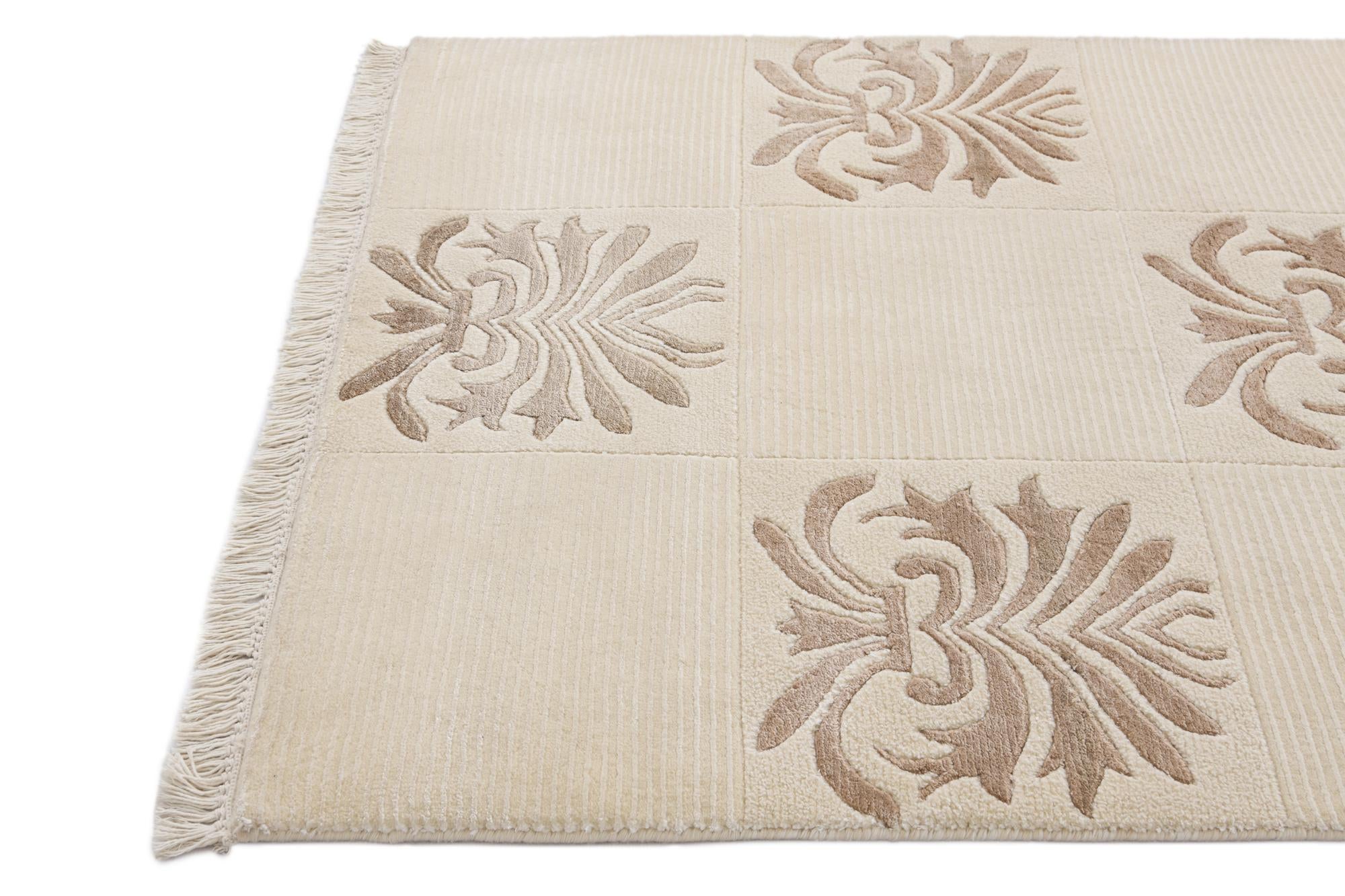 3' 3 x 13' 4 Hand Knotted Darya Wool Runner Rug