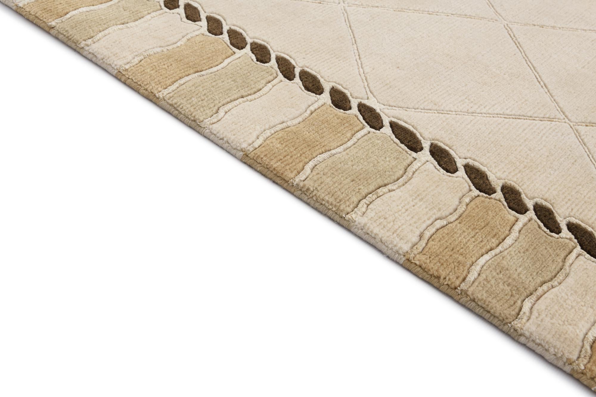3' 3 x 13' Hand Knotted Darya Wool Runner Rug