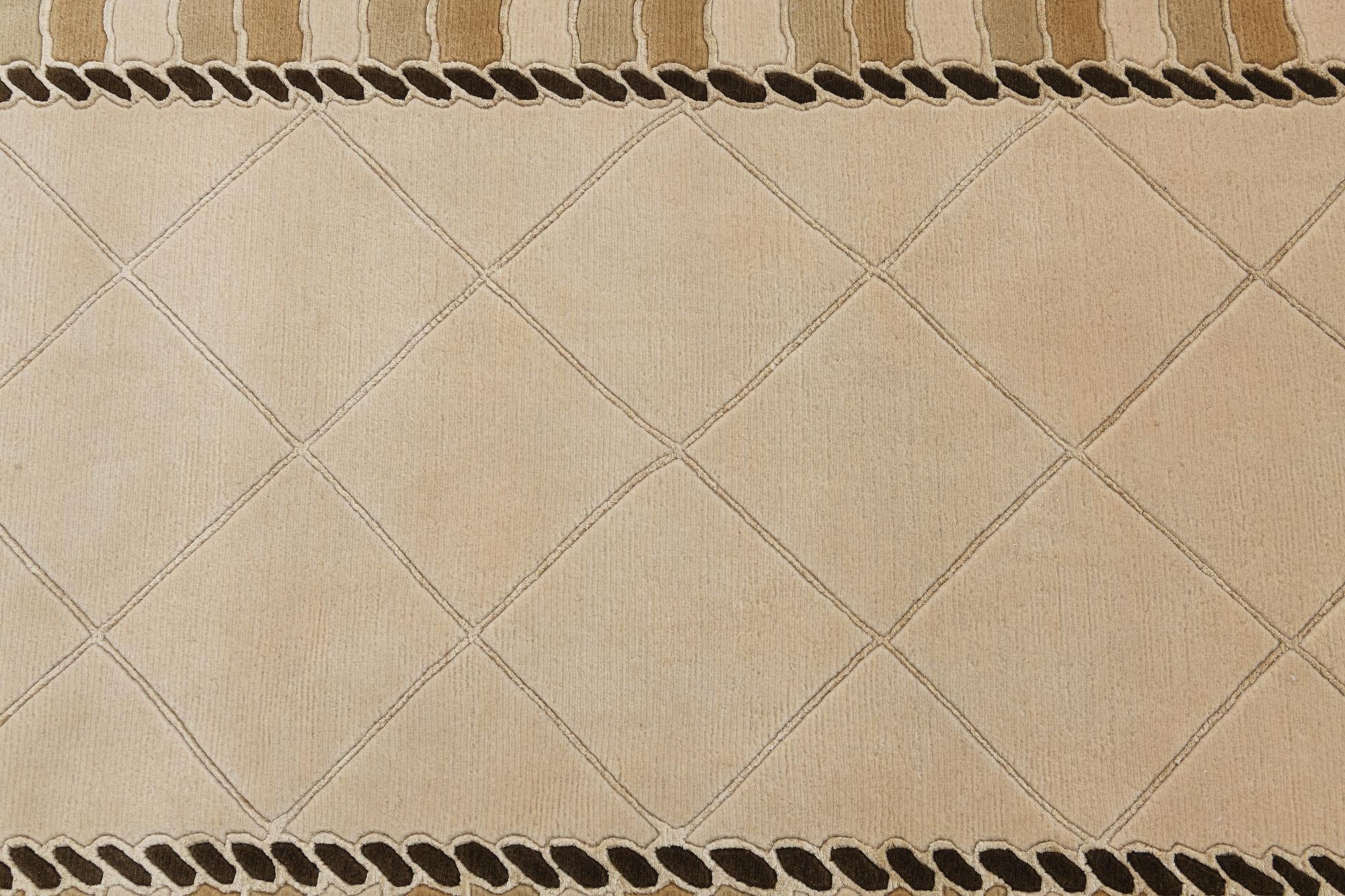 3' 3 x 13' Hand Knotted Darya Wool Runner Rug