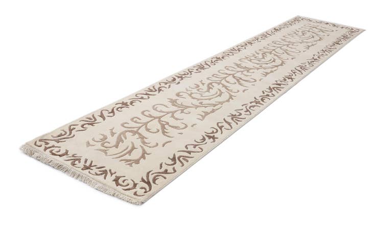 Detail image of 2' 7 x 13' 2 Hand Knotted Darya Wool Runner Rug