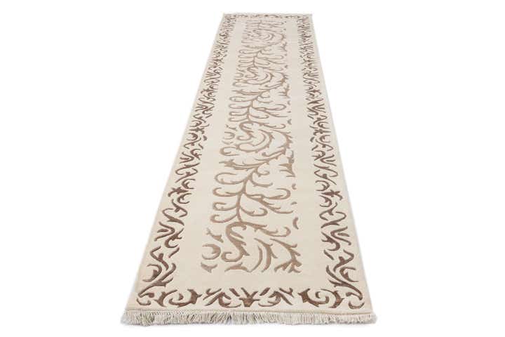 2' 7 x 13' 2 Hand Knotted Darya Wool Runner Rug