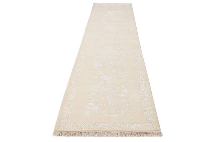 Detail image of 2' 8 x 13' Hand Knotted Darya Wool Runner Rug