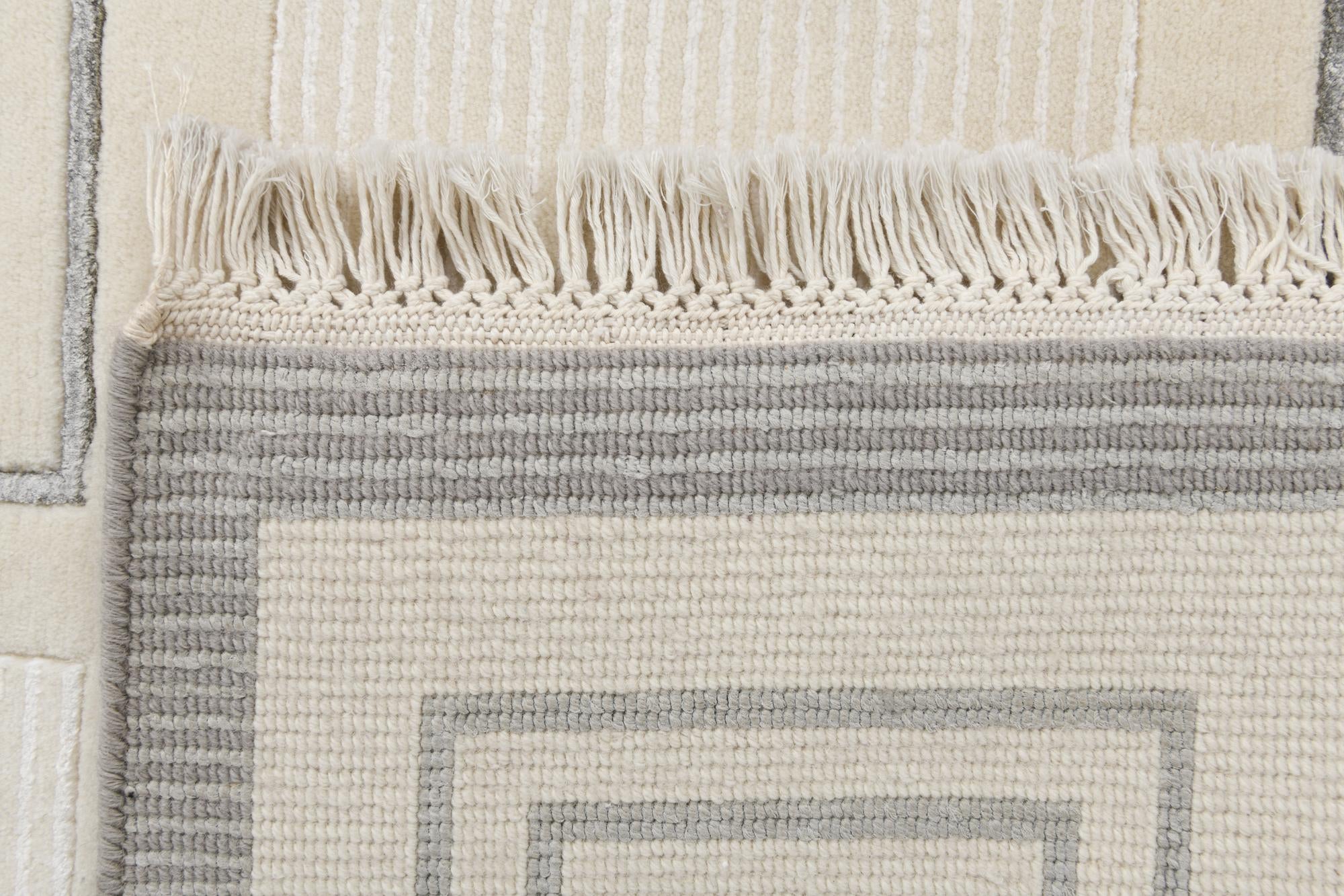 2' 7 x 13' Hand Knotted Darya Wool Runner Rug