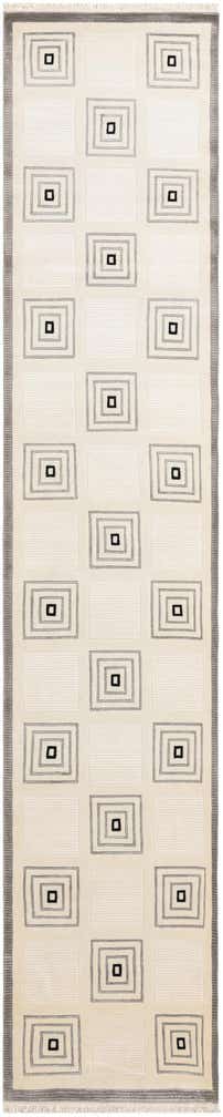 2' 7 x 13' Hand Knotted Darya Wool Runner Rug
