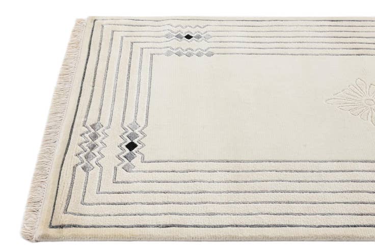 Detail image of 2' 8 x 12' 10 Hand Knotted Darya Wool Runner Rug