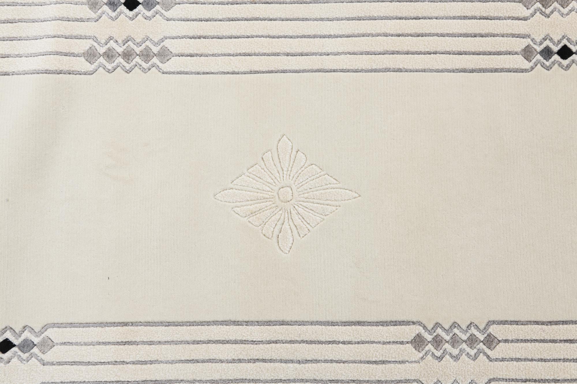 2' 8 x 12' 10 Hand Knotted Darya Wool Runner Rug