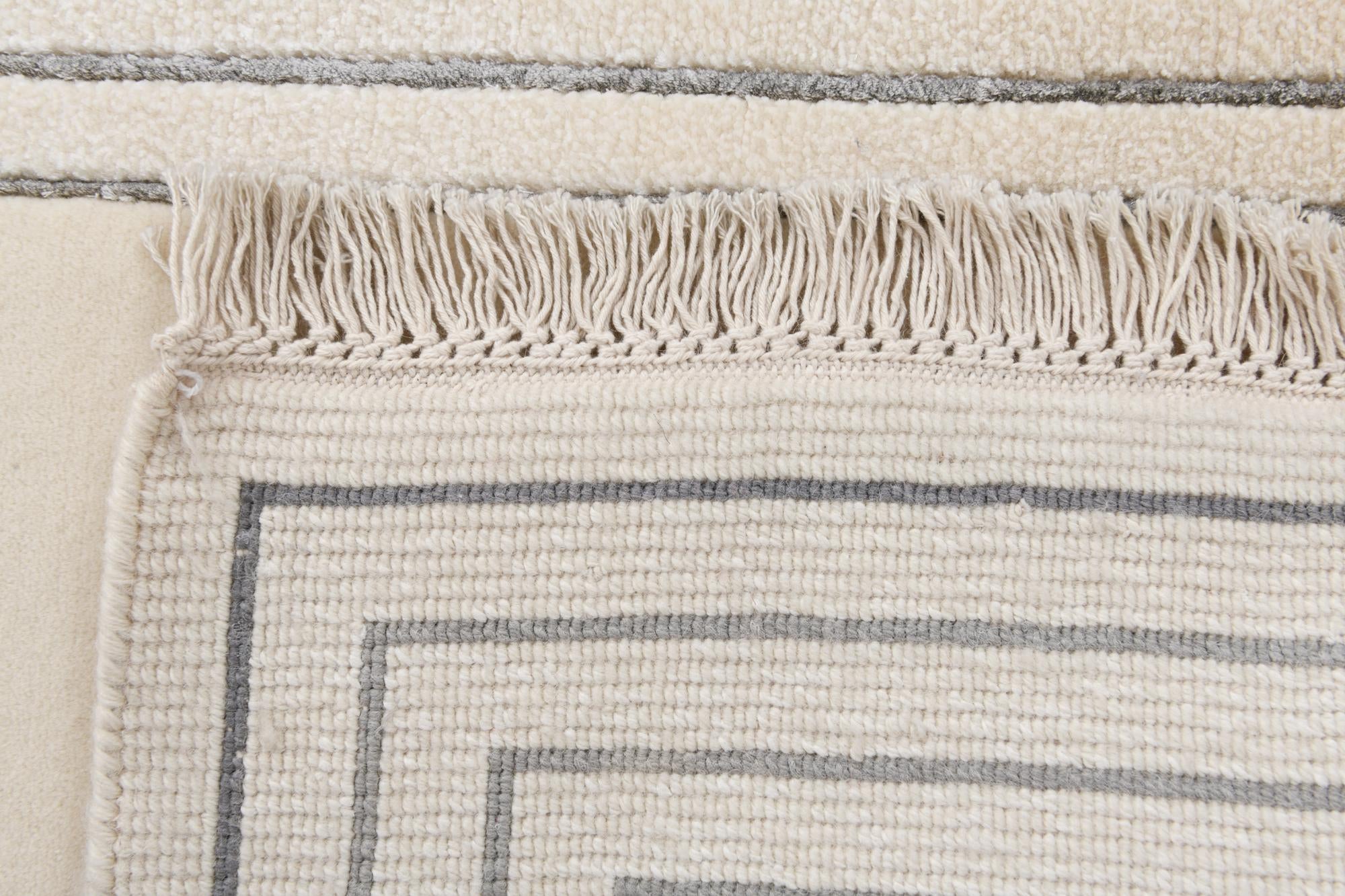 2' 8 x 12' 10 Hand Knotted Darya Wool Runner Rug