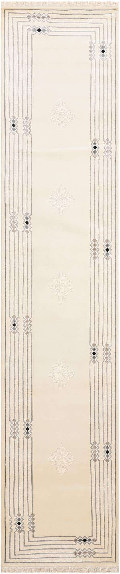 2' 8 x 12' 10 Hand Knotted Darya Wool Runner Rug