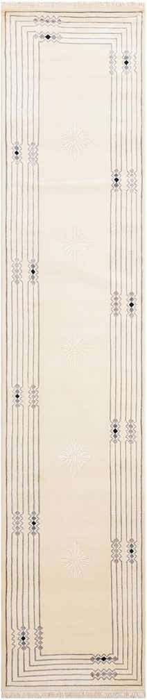 2' 8 x 12' 10 Hand Knotted Darya Wool Runner Rug