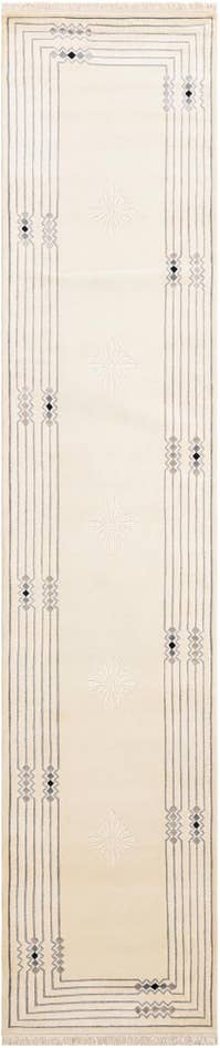 Detail image of 2' 8 x 12' 10 Hand Knotted Darya Wool Runner Rug
