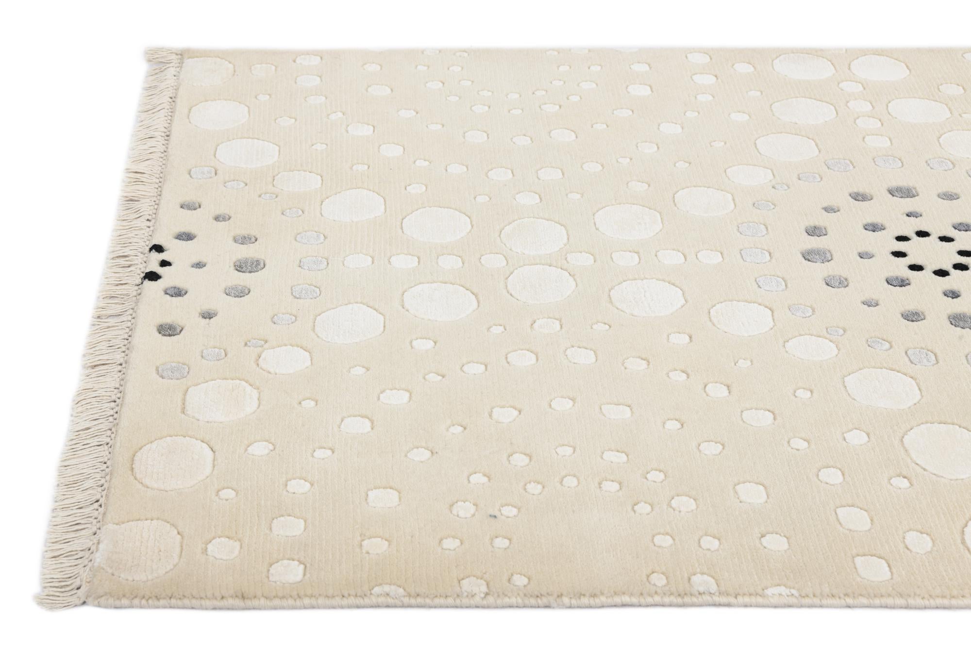 2' 7 x 13' 3 Hand Knotted Darya Wool Runner Rug
