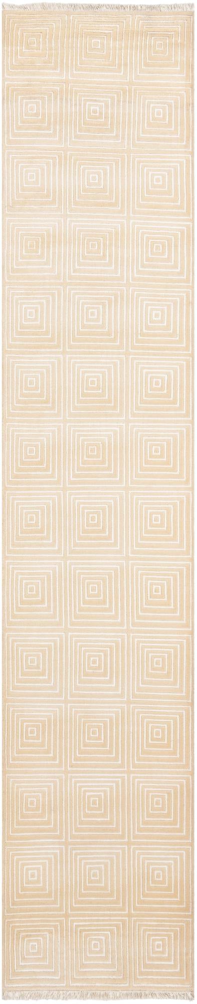 2' 7 x 13' Hand Knotted Darya Wool Runner Rug