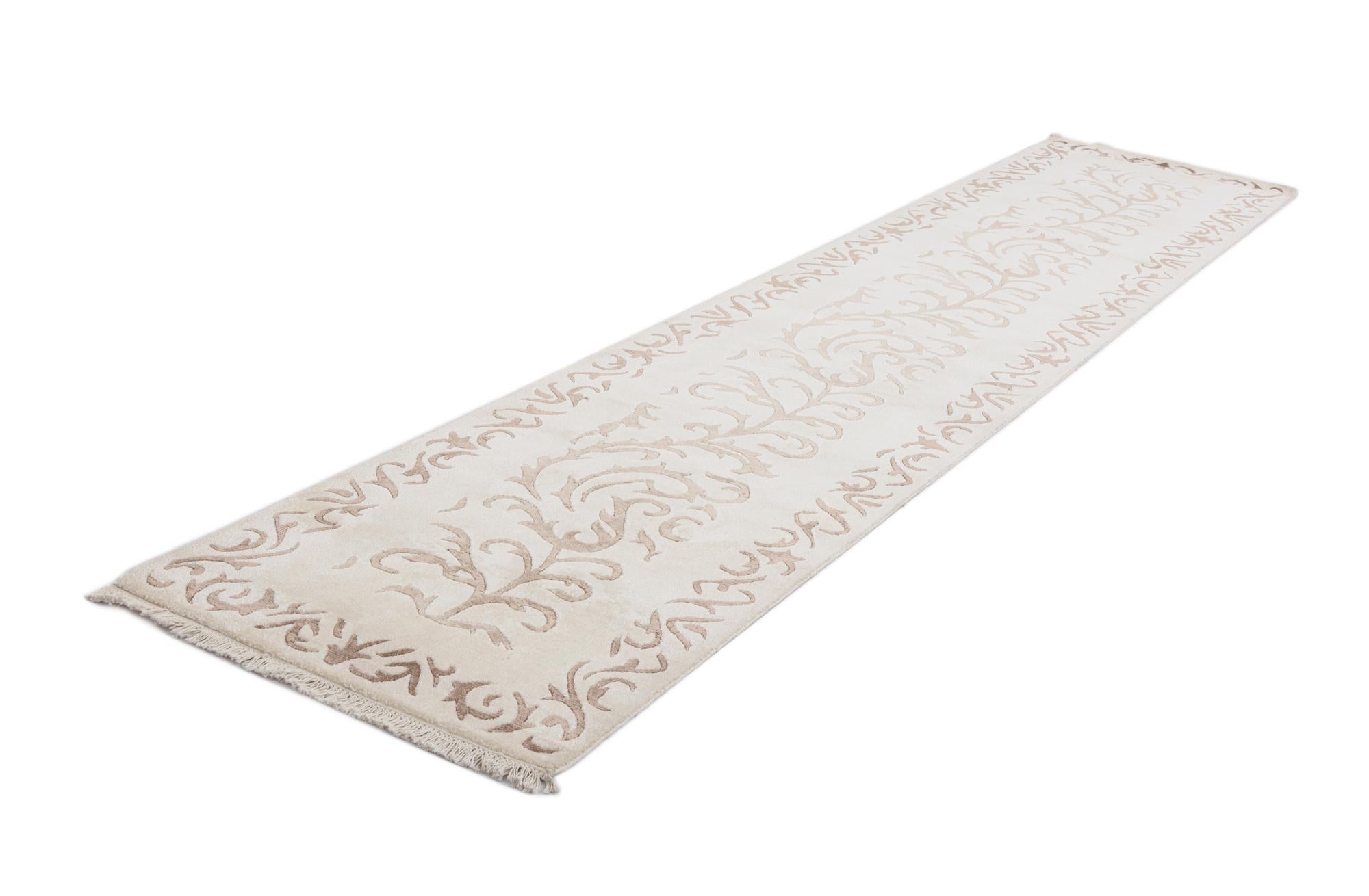 2' 7 x 13' Hand Knotted Darya Wool Runner Rug