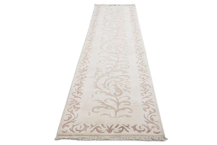 2' 7 x 13' Hand Knotted Darya Wool Runner Rug