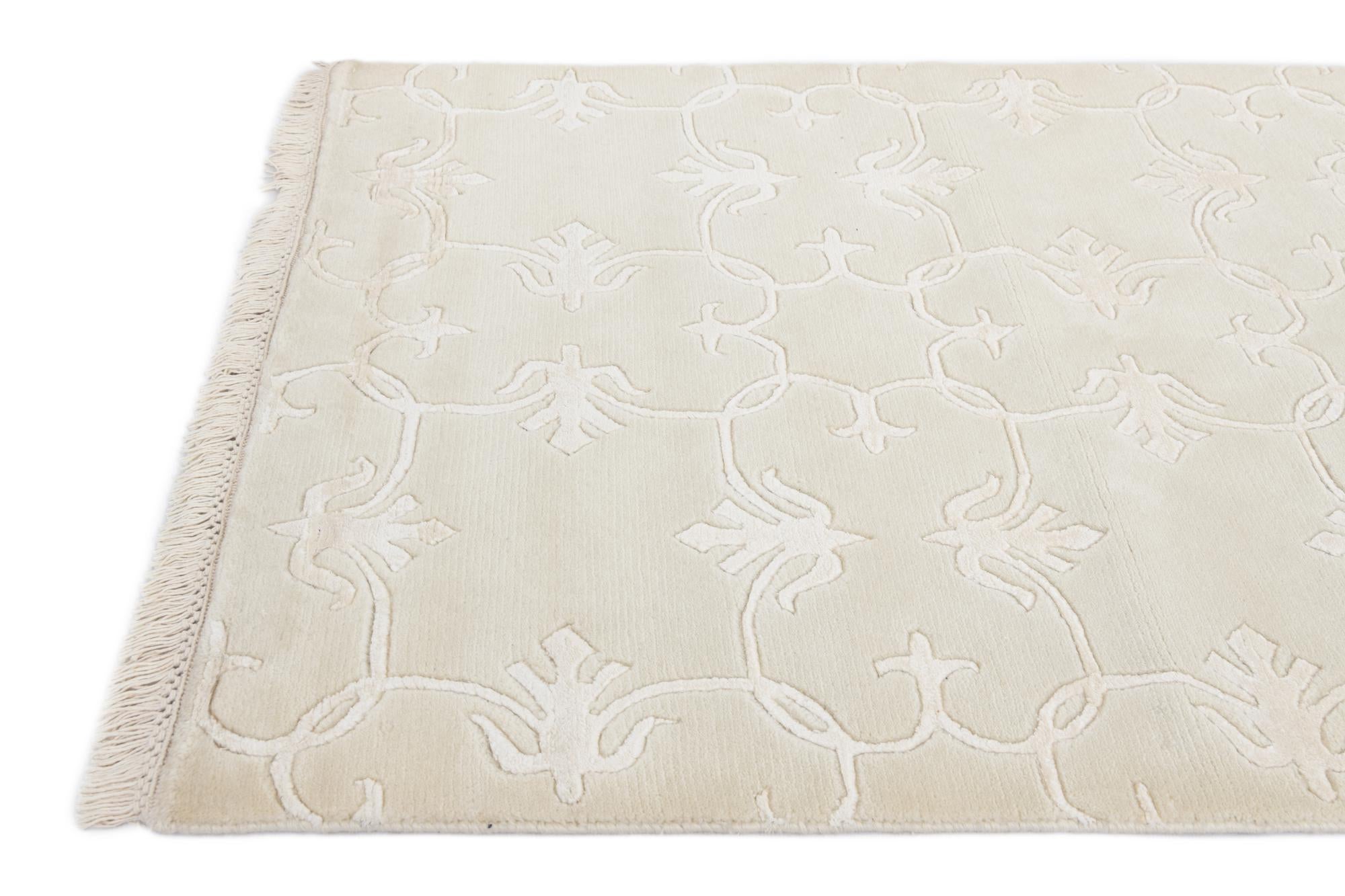 2' 7 x 13' 1 Hand Knotted Darya Wool Runner Rug
