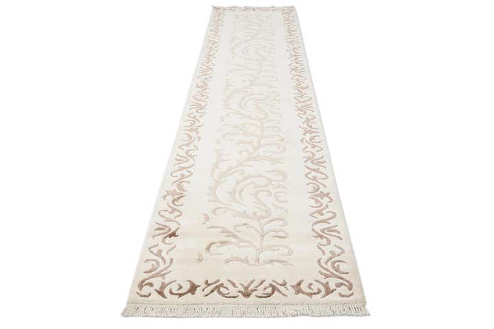 2' 7 x 13' 3 Hand Knotted Darya Wool Runner Rug