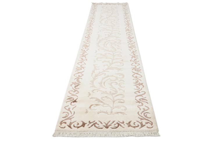 Detail image of 2' 7 x 13' 3 Hand Knotted Darya Wool Runner Rug