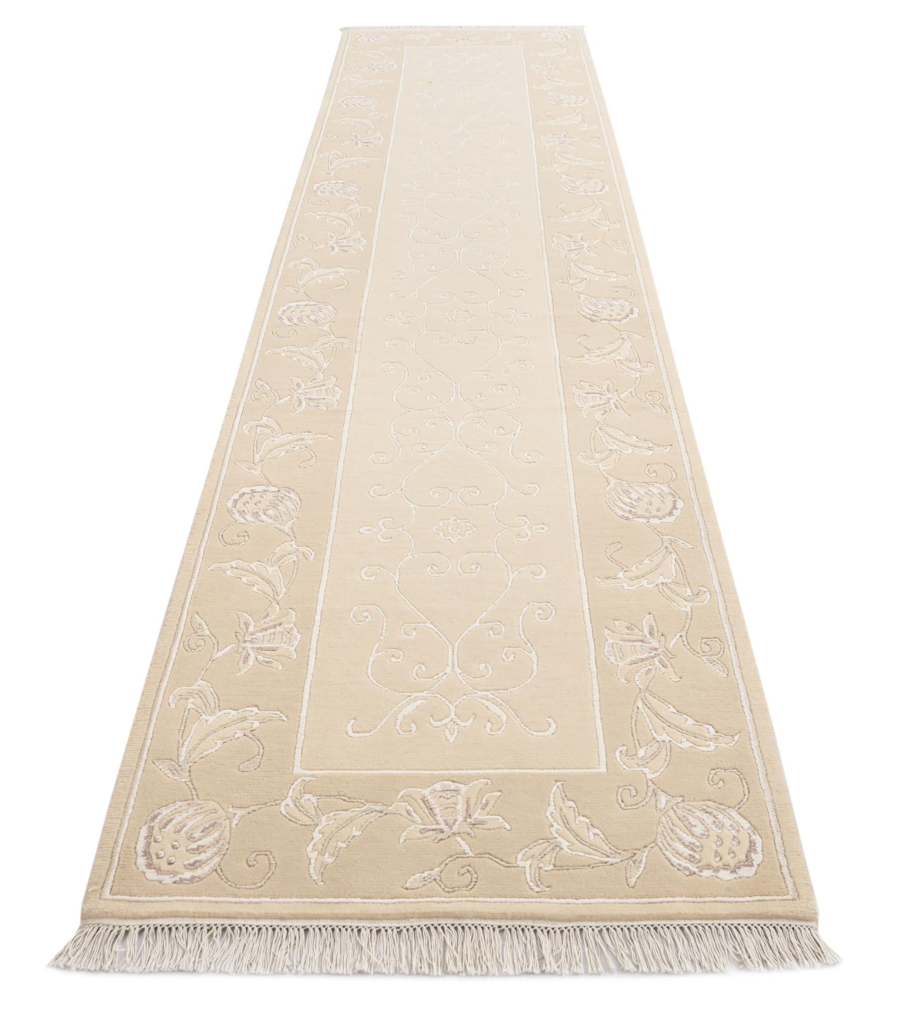 3' 1 x 13' 3 Hand Knotted Darya Wool Runner Rug