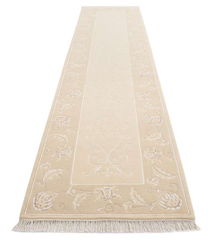 3' 1 x 13' 3 Hand Knotted Darya Wool Runner Rug