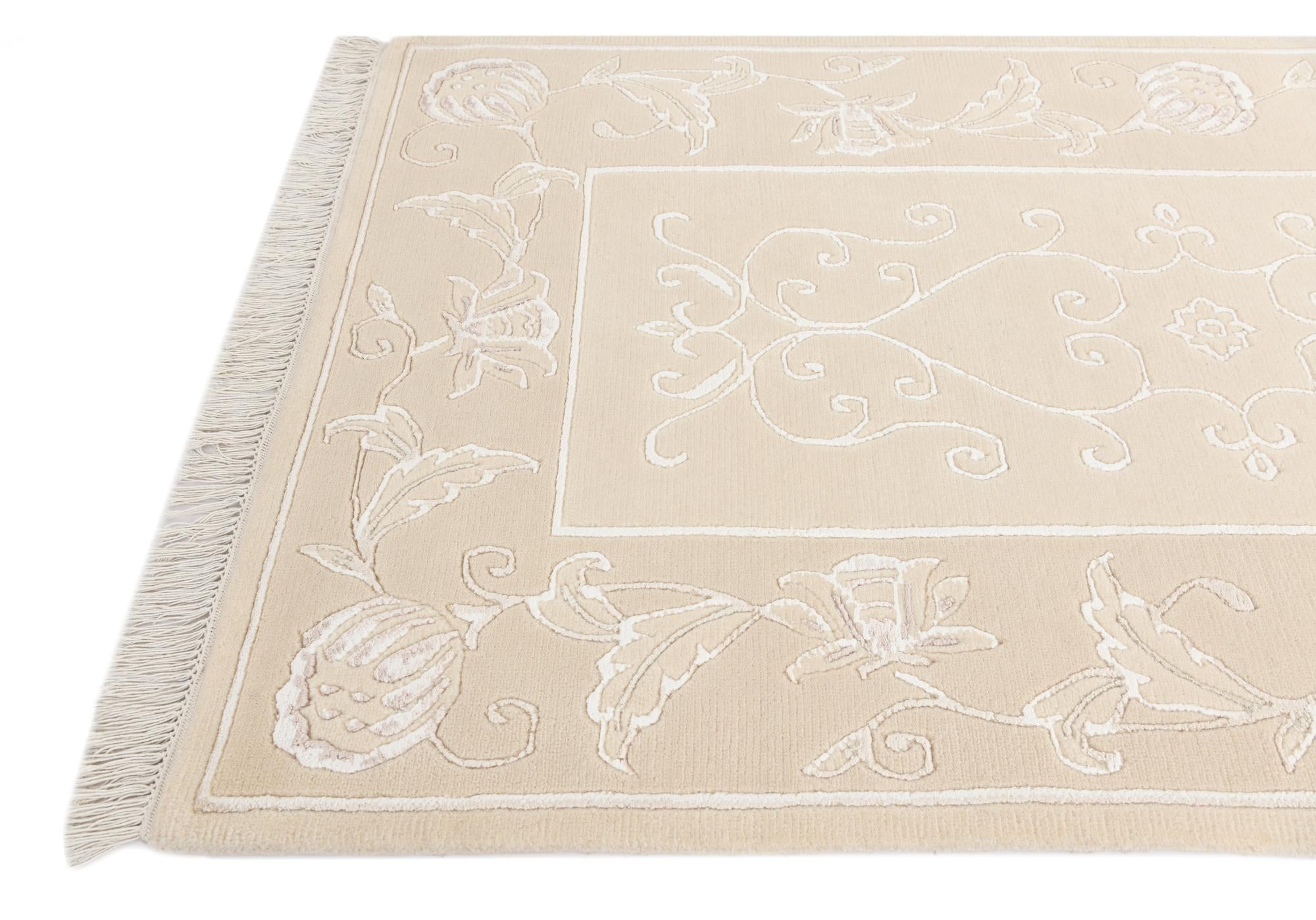 3' 1 x 13' 3 Hand Knotted Darya Wool Runner Rug