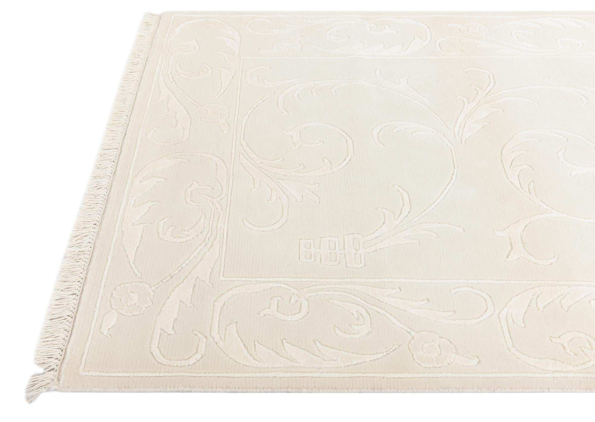 3' 4 x 6' 8 Hand Knotted Darya Wool Runner Rug