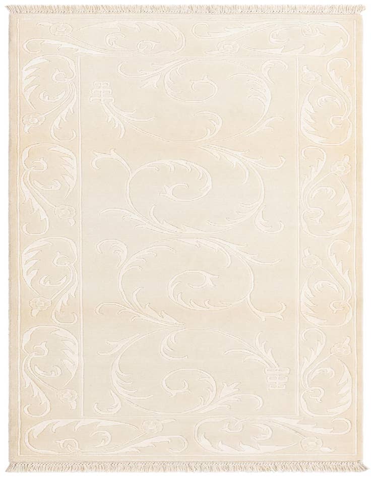 Detail image of 3' 4 x 6' 8 Hand Knotted Darya Wool Runner Rug