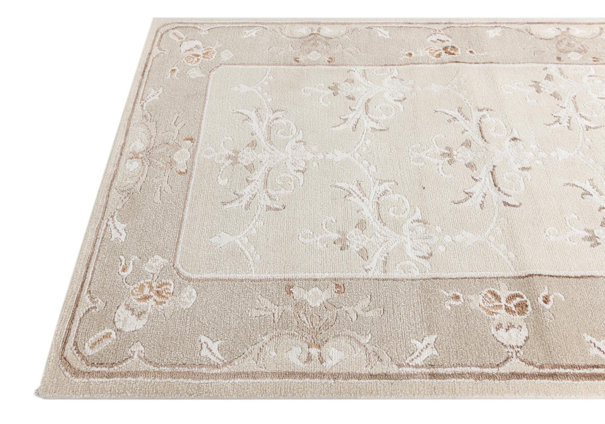 2' 11 x 10' 4 Hand Knotted Darya Wool Runner Rug