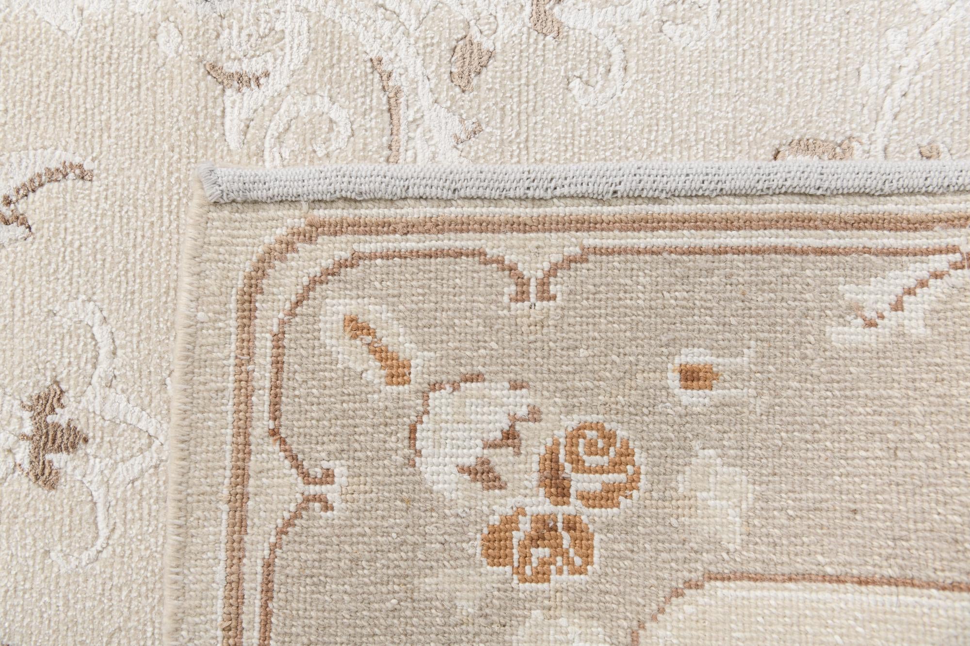 2' 11 x 10' 4 Hand Knotted Darya Wool Runner Rug