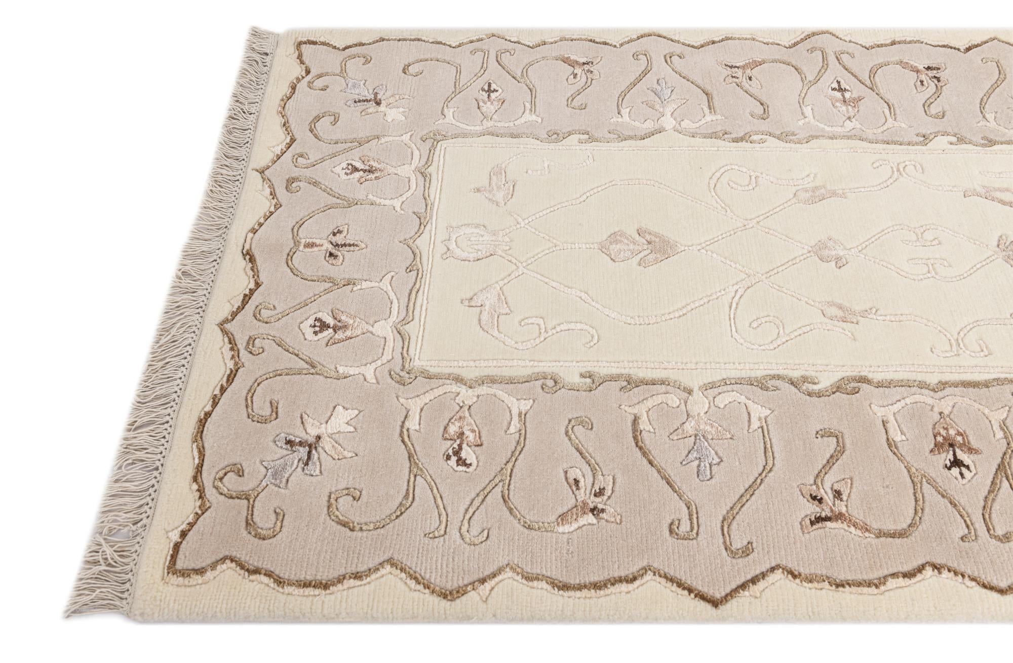 2' 11 x 13' 1 Hand Knotted Darya Wool Runner Rug