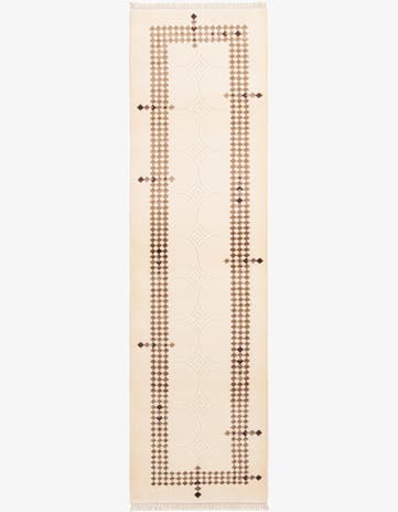 2' 9 x 9' 7 Hand Knotted Darya Wool Runner Rug