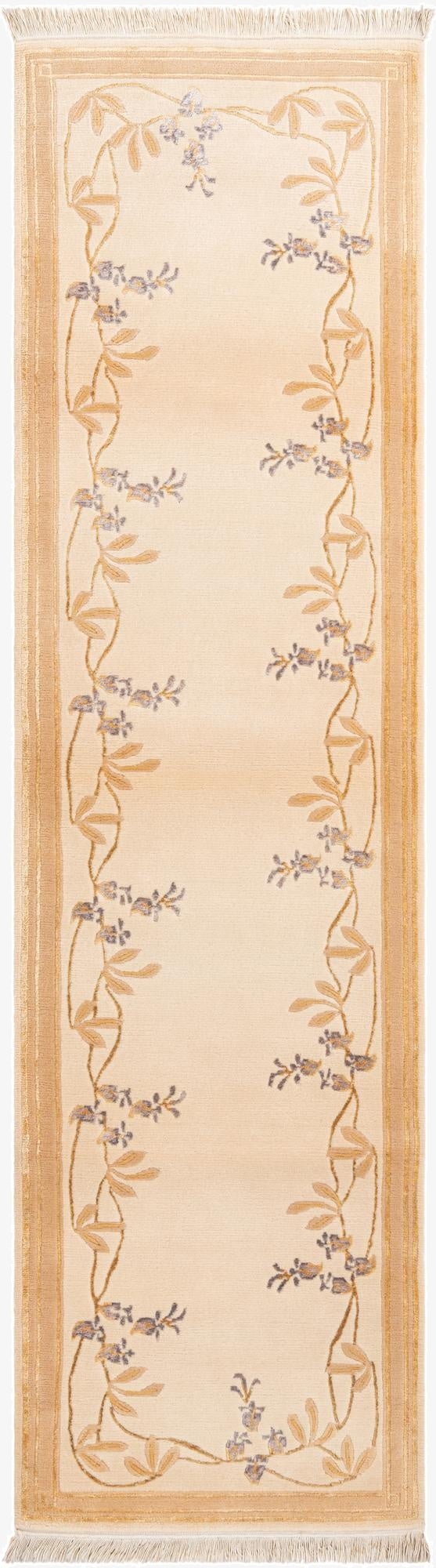 2' 7 x 9' 8  Hand Knotted Darya Wool Runner Rug