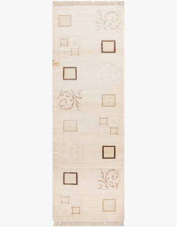 2' 9 x 8' 6 Hand Knotted Darya Wool Runner Rug