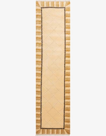 3' 3 x 13' Hand Knotted Darya Wool Runner Rug