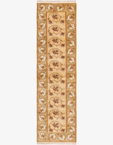 2' 8 x 9' 9 Hand Knotted Darya Wool Runner Rug