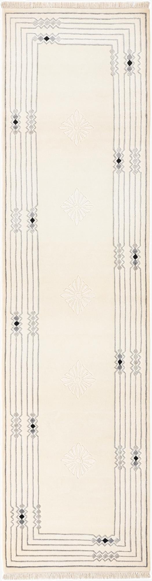 2' 7 x 10' 2  Hand Knotted Darya Wool Runner Rug