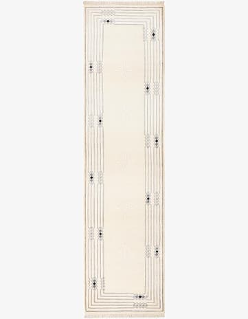 2' 7 x 10' 2 Hand Knotted Darya Wool Runner Rug