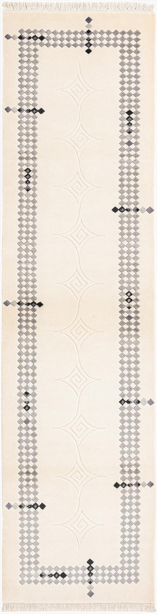 2' 7 x 9' 11  Hand Knotted Darya Wool Runner Rug