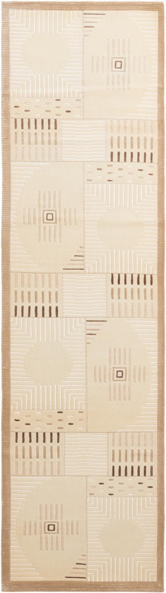 2' 7 x 9' 9  Hand Knotted Darya Wool Runner Rug