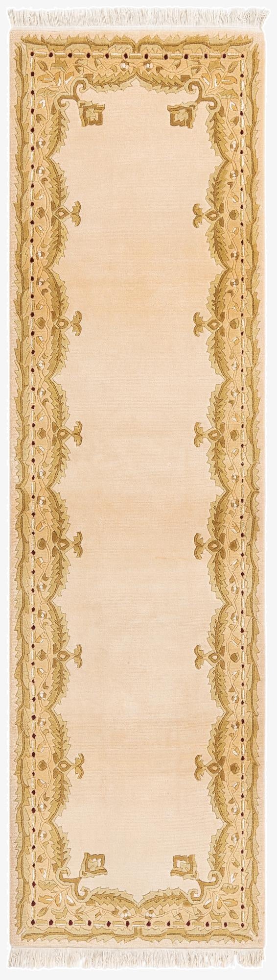 2' 9 x 9' 10  Hand Knotted Darya Wool Runner Rug