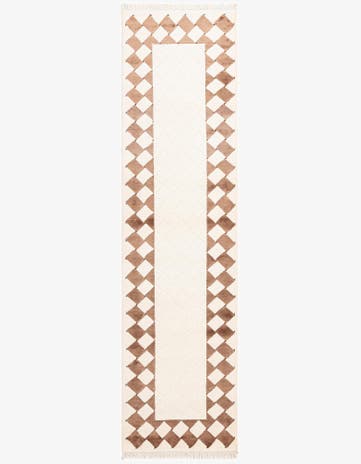 2' 7 x 9' 9 Hand Knotted Darya Wool Runner Rug