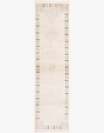 2' 8 x 10' Hand Knotted Darya Wool Runner Rug