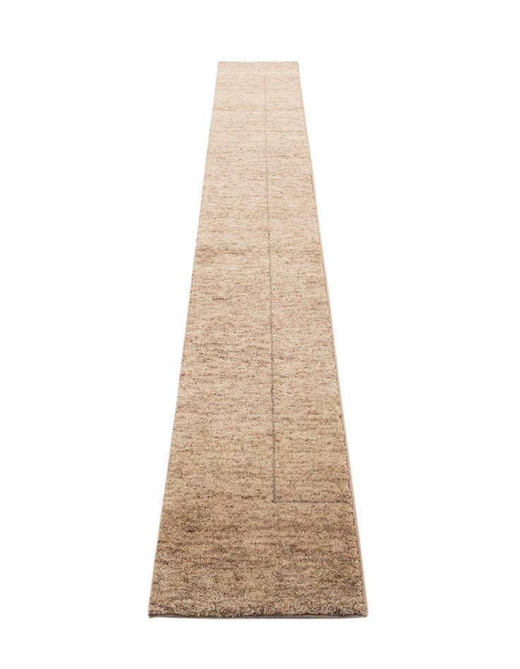 Detail image of 1' 8 x 11' 6 Hand Knotted Gabbeh Wool Runner Rug