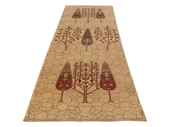 2' 11 x 10' Hand Knotted Kazak Runner Rug